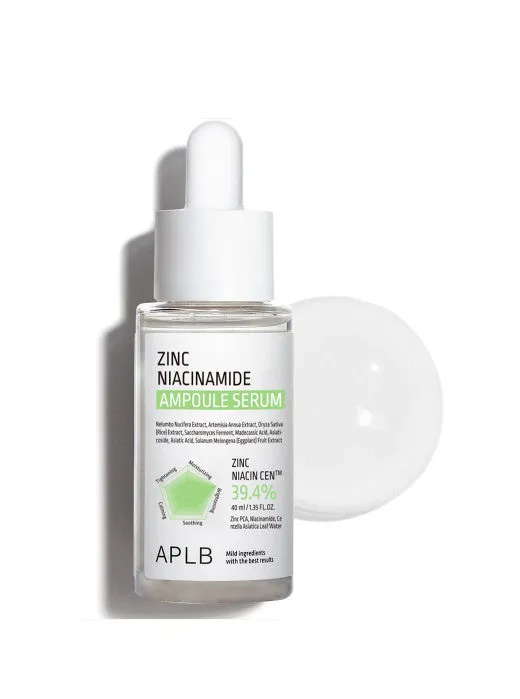 APLB Zinc Niacinamide Facial Ampoule Serum 40ml