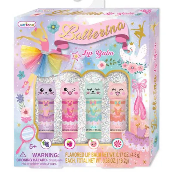 Ballerina Lip Balm 4pk