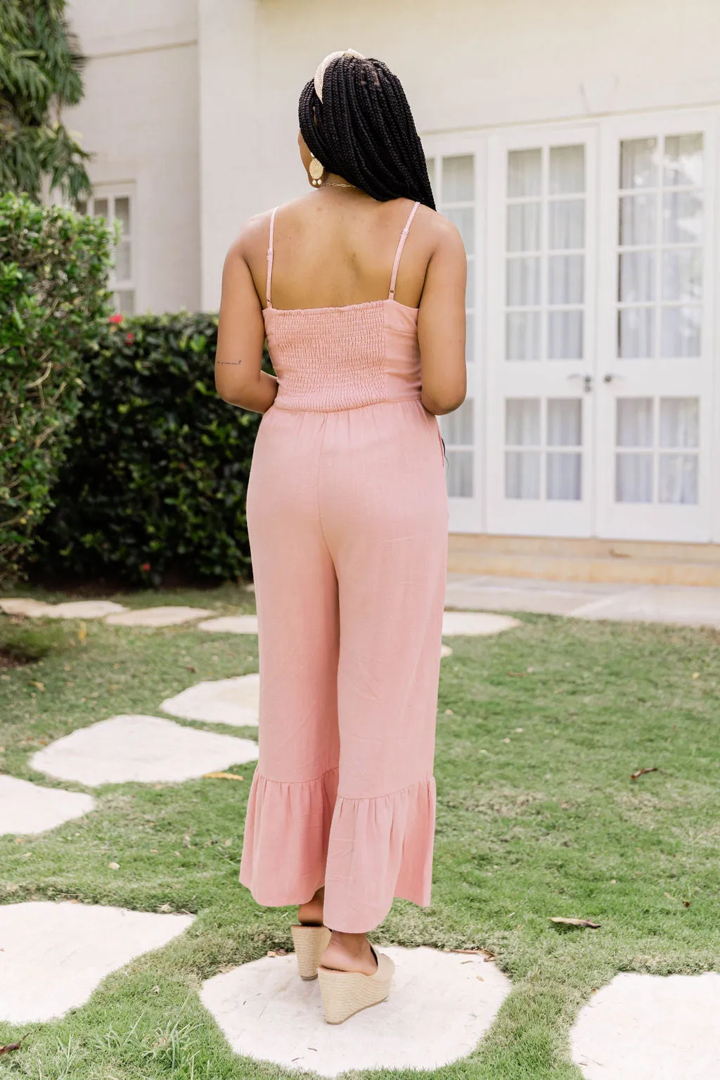 Cup Of Sunshine Blush Jumpsuit FINAL SALE