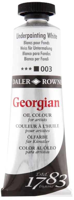 Daler Rowney Georgian Oil Paint - Underpainting White - 38ML