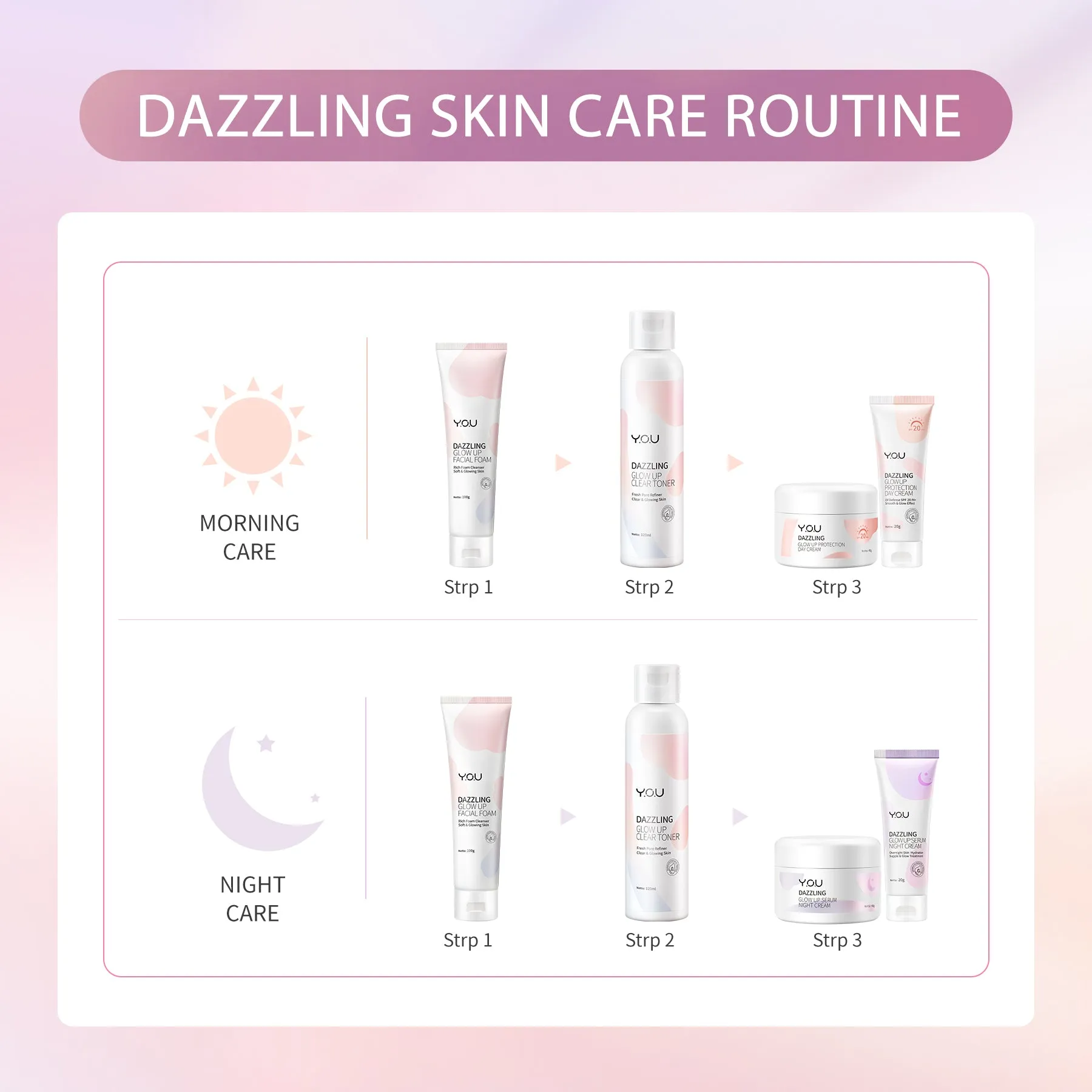 Dazzling Glow Up Facial Foam