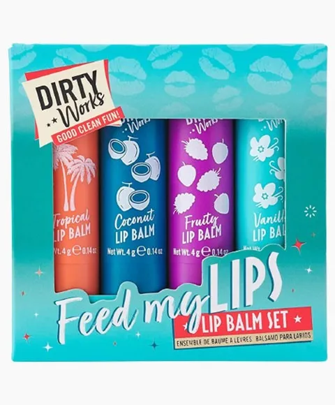 Dirty Works  Feed My Lips Lip Balm Set