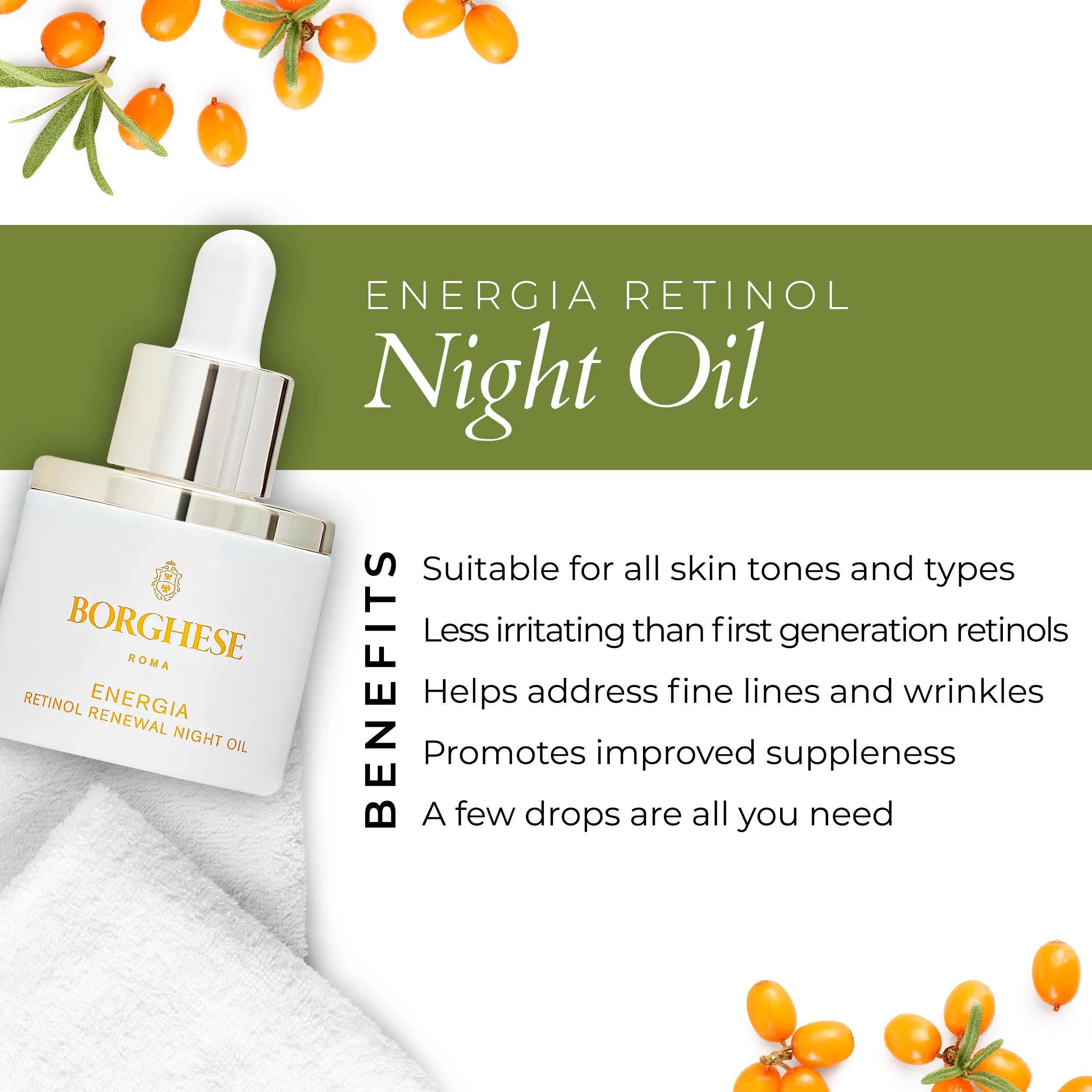 ENERGIA Retinol Renewal Night Oil