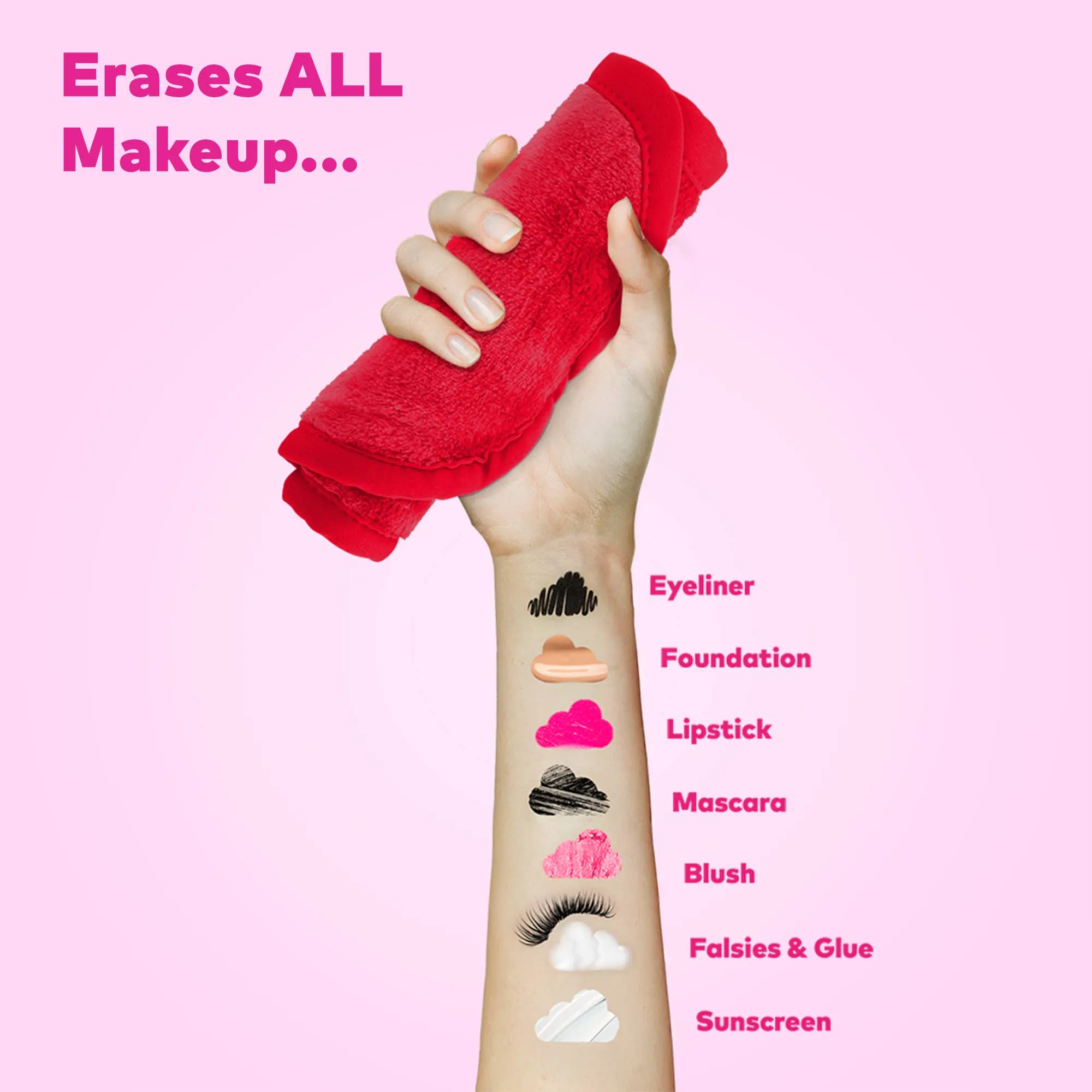 Face- MakeUp Eraser Love Ruby Red MakeUp Eraser PRO