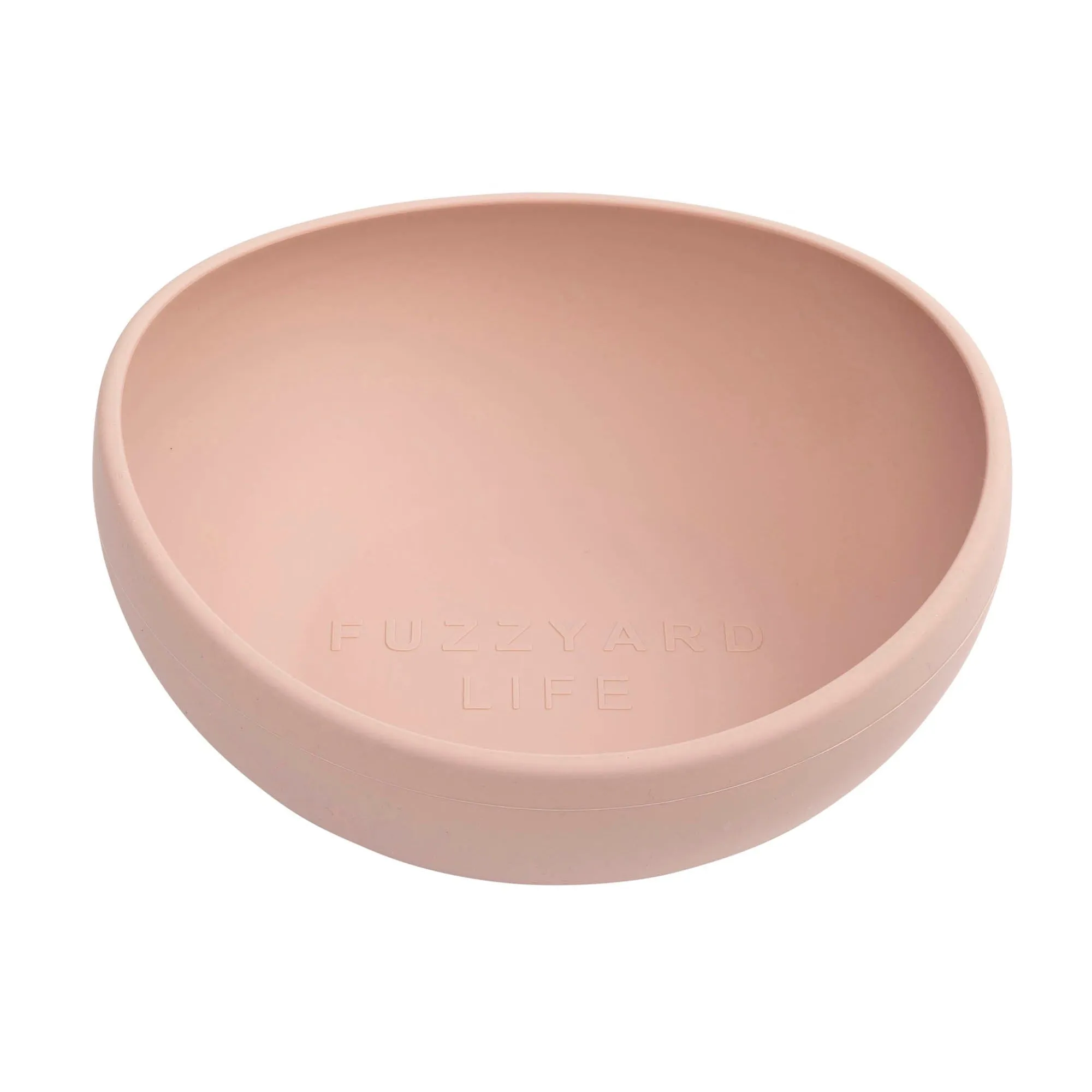 FuzzYard Life Silicone Dog Bowl Soft Blush Large