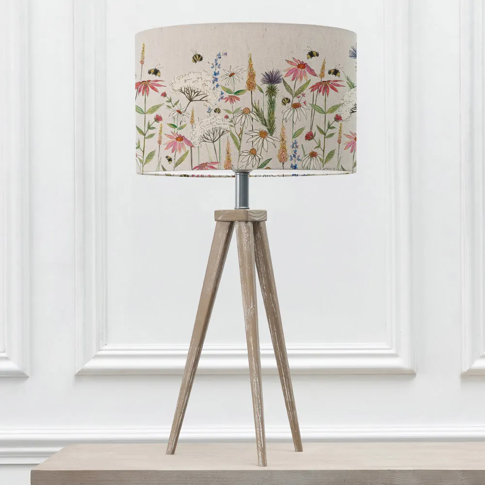 Hermione Eva & Aratus Complete Table Lamp Grey/Linen