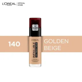 Loreal Infallible Liquid Foundation 24H Fresh Wear - 140 Golden Beige