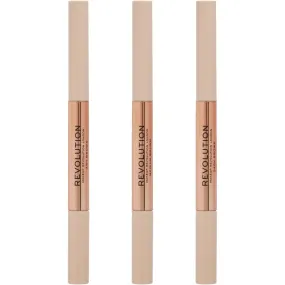 Makeup Revolution Fluffy Brow 2-In-1 Blade Pencil & Clear Brow Gel Duo