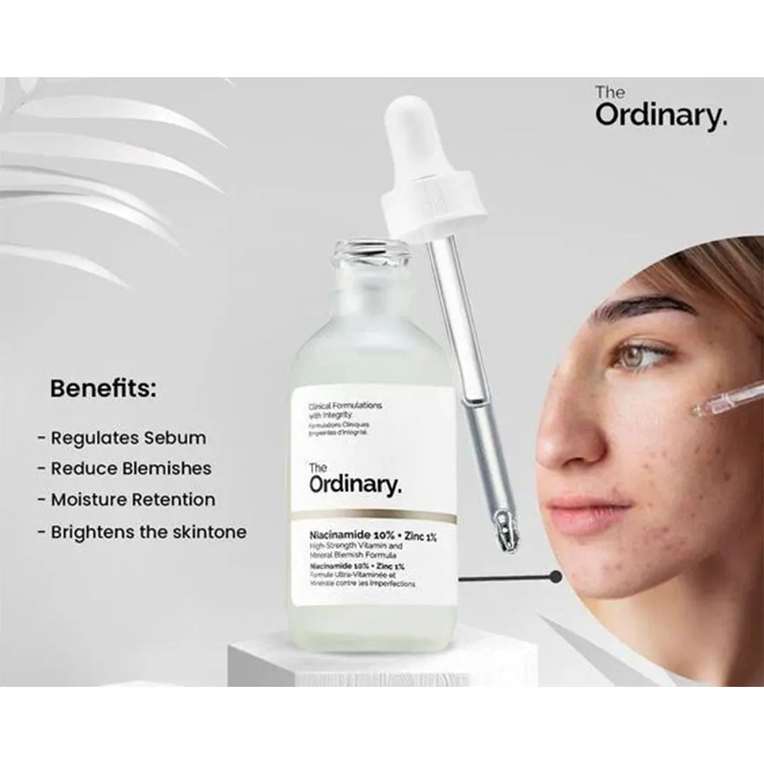 The Ordinary Niacinamide Serum (Niacinamide 10%   Zinc 1%) -30ml