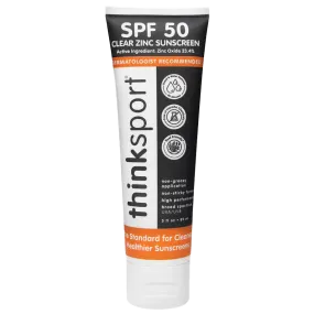 Thinksport SPF 50 Clear Zinc Sunscreen