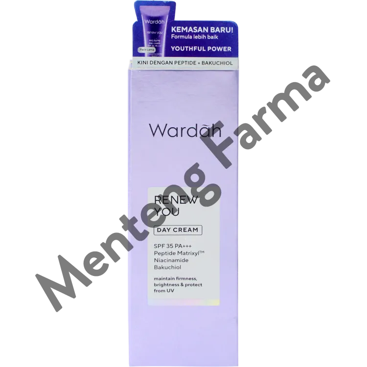 Wardah Renew You Day Cream 15 Gr - Pelembab Wajah Anti Aging